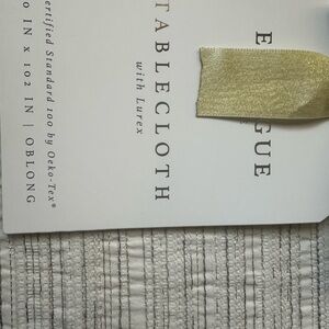 Envogue.  Beige tablecloth.  60 x 102